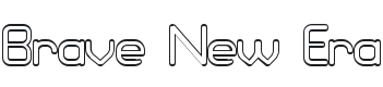 Brave New Era (outline) G98 Font Preview
