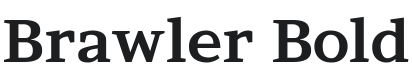 Brawler Bold Font Preview