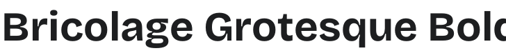 Bricolage Grotesque Bold Font Preview