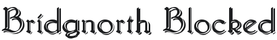 Bridgnorth Blocked Font Preview