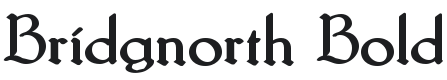 Bridgnorth Bold Font Preview