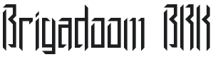 Brigadoom Font Preview