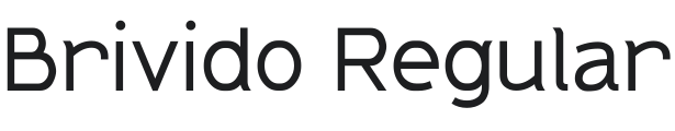 Brivido Regular Font Preview