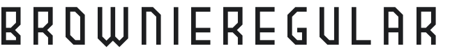BROWNIE regular Font Preview