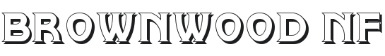 Brownwood NF Shadow Font Preview