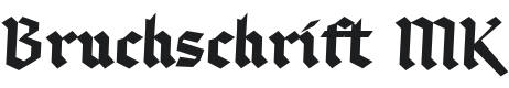 Bruchschrift Font Preview