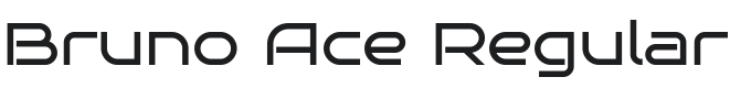 Bruno Ace Font Preview