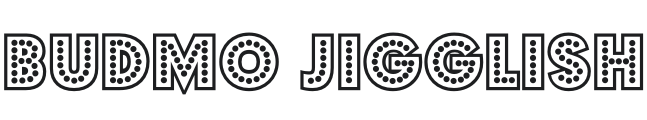 Budmo Jigglish Regular Font Preview
