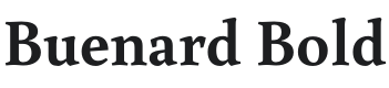 Buenard Bold Font Preview