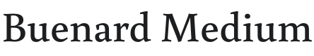 Buenard Medium Font Preview