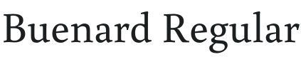 Buenard Font Preview