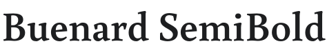 Buenard SemiBold Font Preview