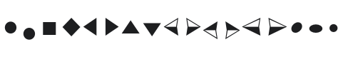Bullets ADF Font Preview