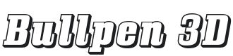 Bullpen 3D Font Preview