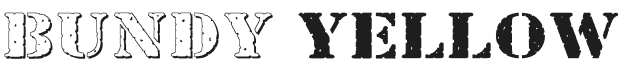 Bundy Yellow Hollow Shadowed Font Preview