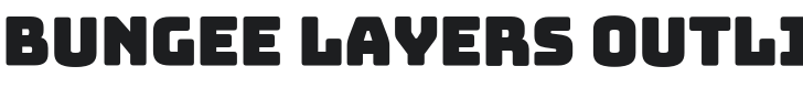 Bungee Layers Outline Font Preview
