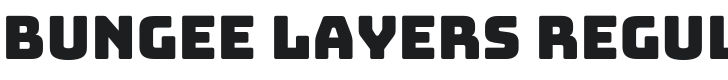 Bungee Layers Font Preview