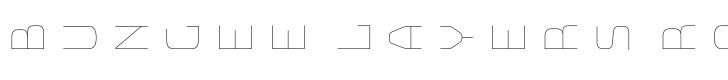 Bungee Layers Rotated Inline Font Preview