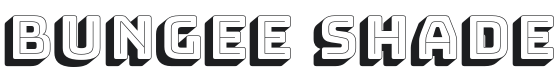 Bungee Shade Font Preview