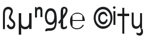 Bungle City Font Preview