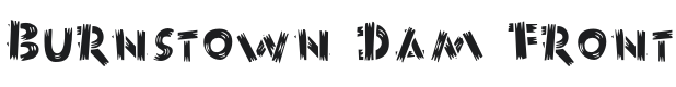 Burnstown Dam Front-Regular Font Preview