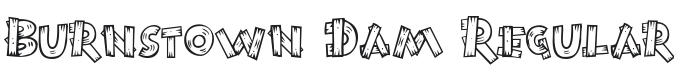 Burnstown Dam Font Preview