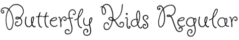 Butterfly Kids Font Preview