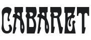 Cabaret Font Preview