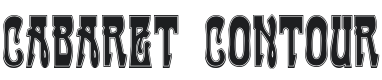 Cabaret Contour Font Preview