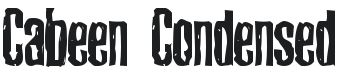 Cabeen Condensed Font Preview