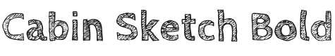 Cabin Sketch Font Preview