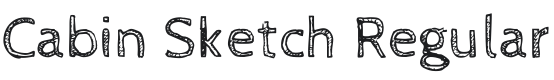 Cabin Sketch Regular Font Preview