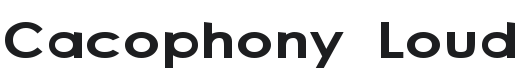 Cacophony Font Preview