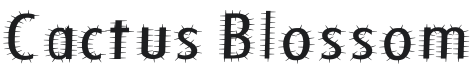 Cactus Blossom Font Preview