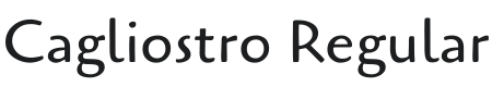 Cagliostro Font Preview