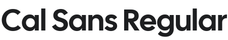 Cal Sans Font Preview