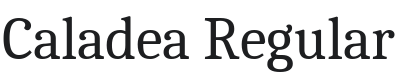 Caladea Font Preview