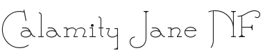 Calamity Jane NF Font Preview