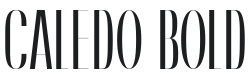 Caledo Font Preview