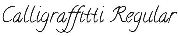 Calligraffitti Font Preview