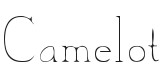 Camelot Font Preview