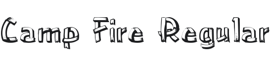 Camp Fire Font Preview
