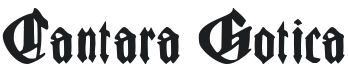 CantaraGotica Font Preview