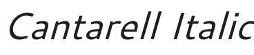 Cantarell Italic Font Preview
