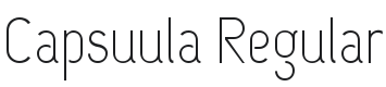 Capsuula Font Preview
