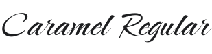 Caramel Font Preview