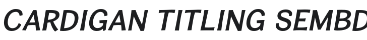 Cardigan Titling SemBd Ita Font Preview