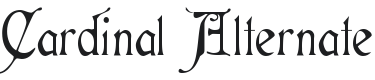 Cardinal Alternate Font Preview