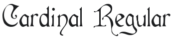Cardinal Regular Font Preview