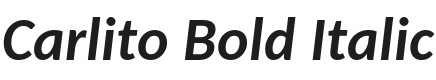 Carlito Bold Italic Font Preview